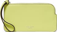 Kate Spade New York small zippy pebble leather wristlet