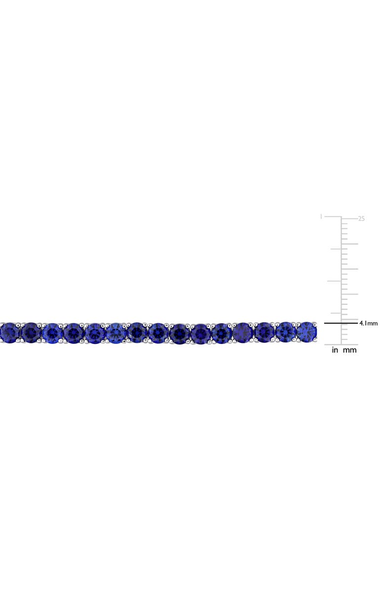 DELMAR Lab Created Blue Sapphire Tennis Bracelet, Alternate, color,