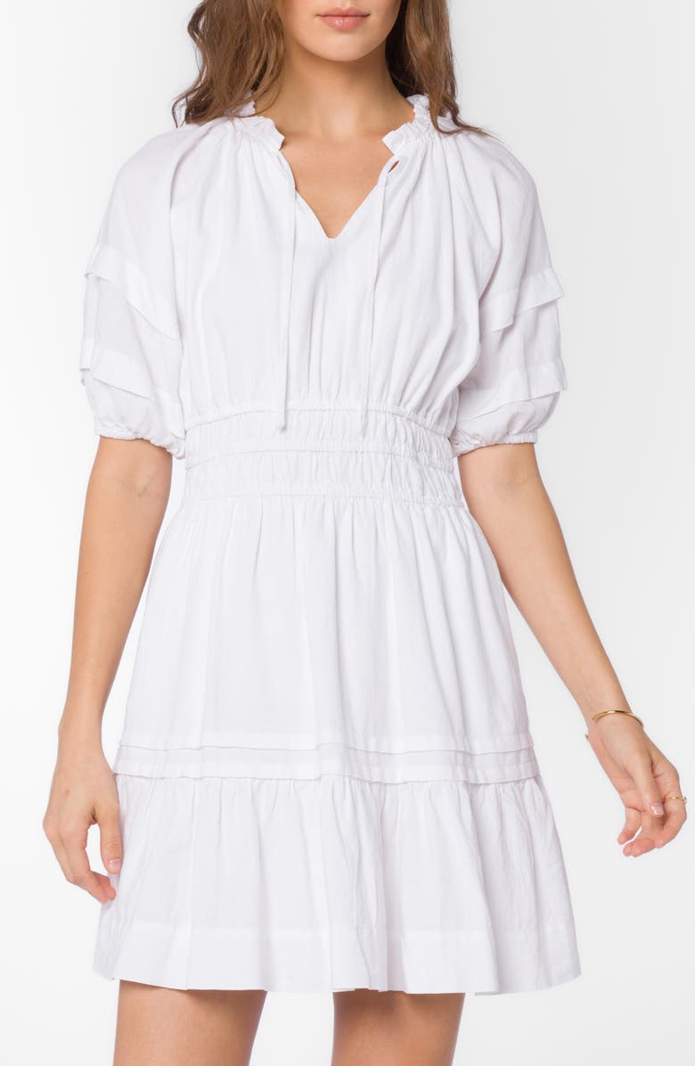 VELVET HEART Women's Donna Linen Blend Minidress - White - Mini dresses