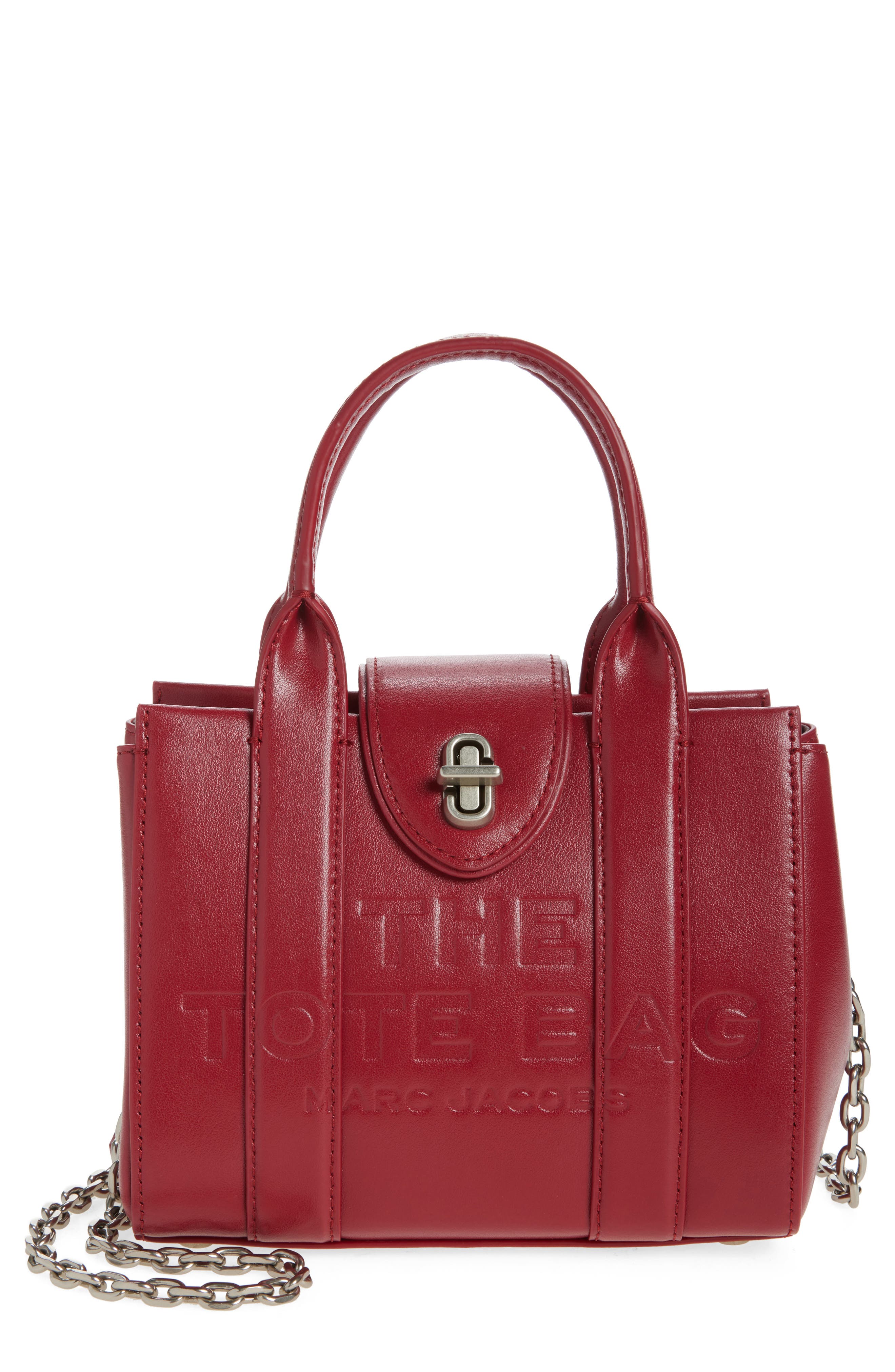 The Mini Turnlock Leather Crossbody Tote Bag (Women) | Nordstrom