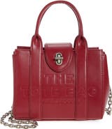 Marc Jacobs The Mini Turnlock Leather Crossbody Tote Bag