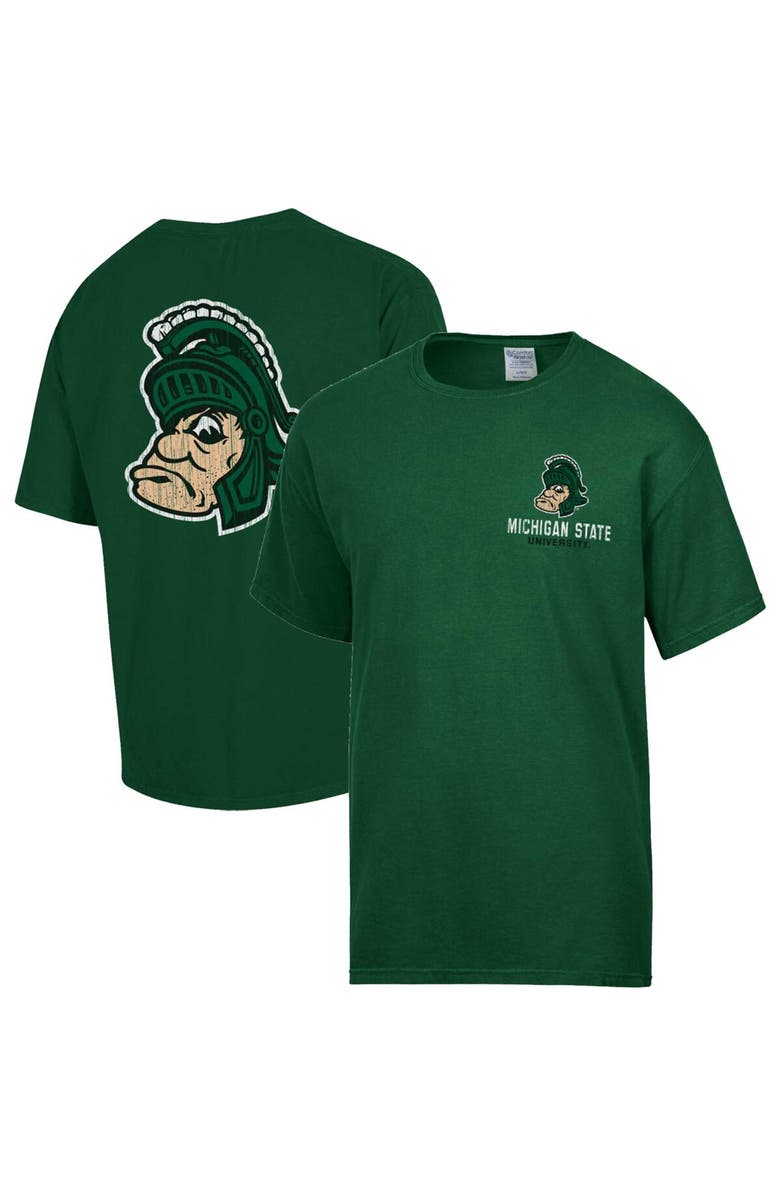 Comfort Wash Men's Comfort Wash Green Michigan State Spartans Vintage Logo T-Shirt, Main, color,