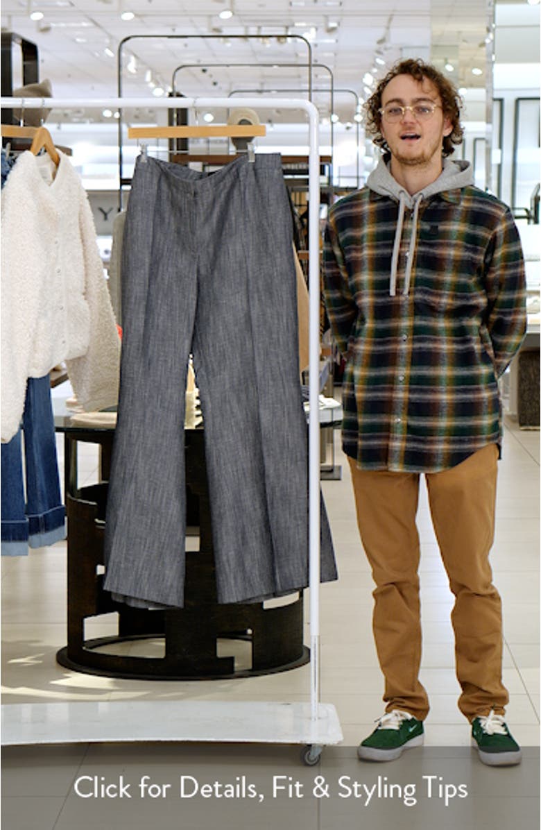 Talifia Sharkskin Twill Flare Trousers, sales video thumbnail