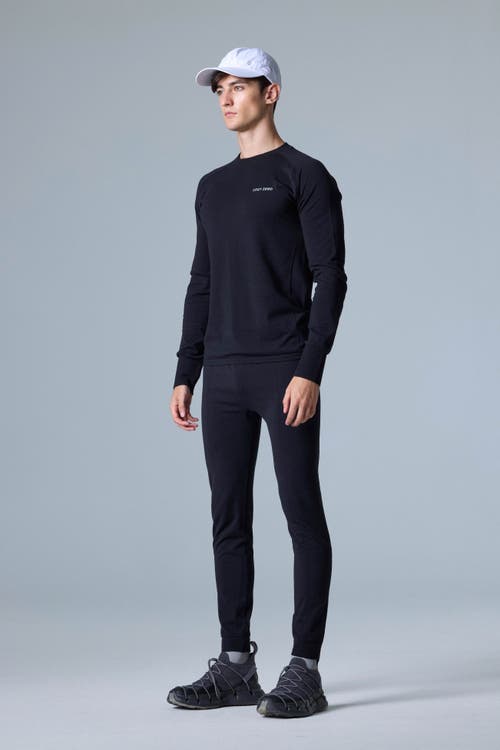 Cozy Zero Tech Merino Classic Fit Long Sleeve Top In Black