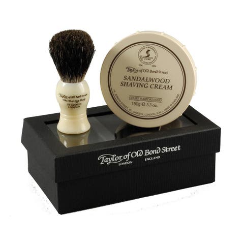 Pure Badger & Sandalwood Shaving Cream Gift Box