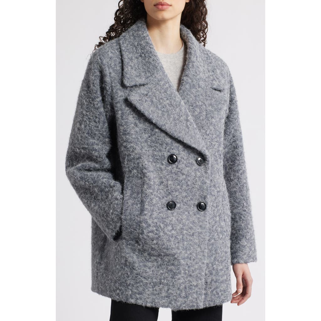 Bernardo Double Breasted Brushed Felt Coat