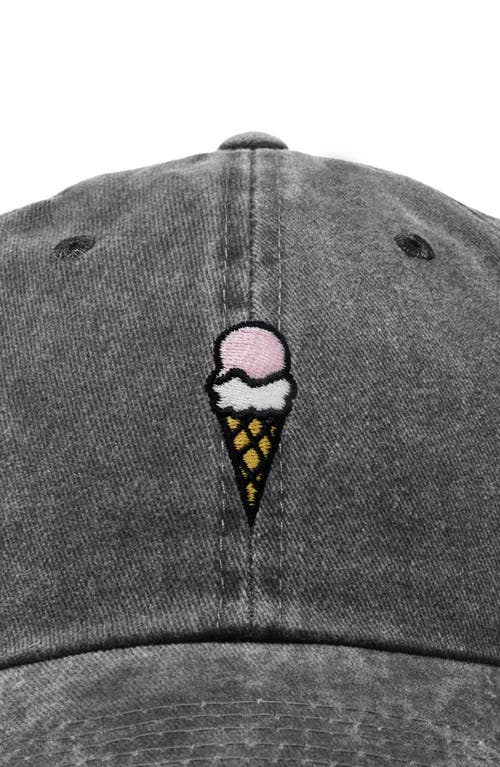 Dalix Double Scoop Embroidered Cap In Black