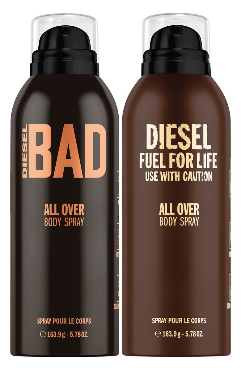 DIESEL<sup>®</sup> Bad/Diesel Fuel For Life 2-Piece Body Spray Set, Main, color,