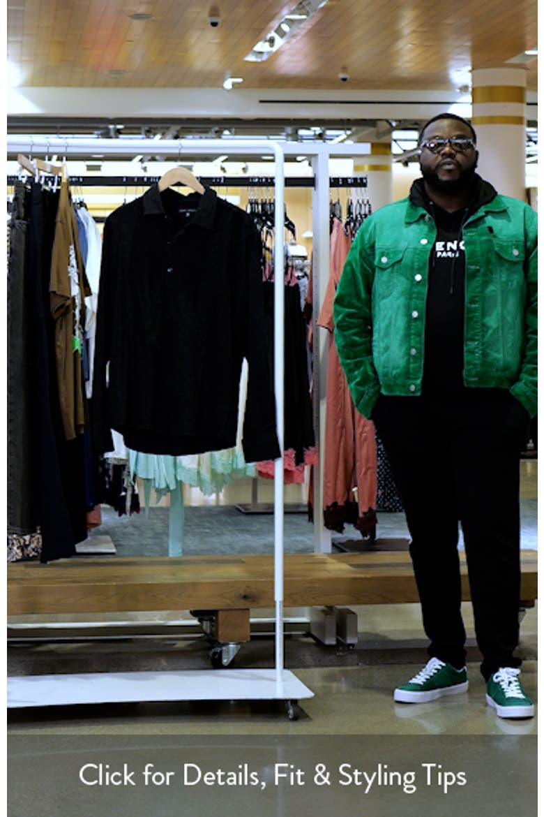 Calyx Black Puckered Stretch Cotton Blend Button-Up Shirt video