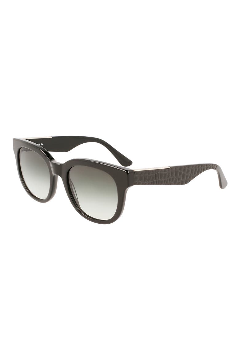 52mm Oval Sunglasses, Alternate, color, BLACK