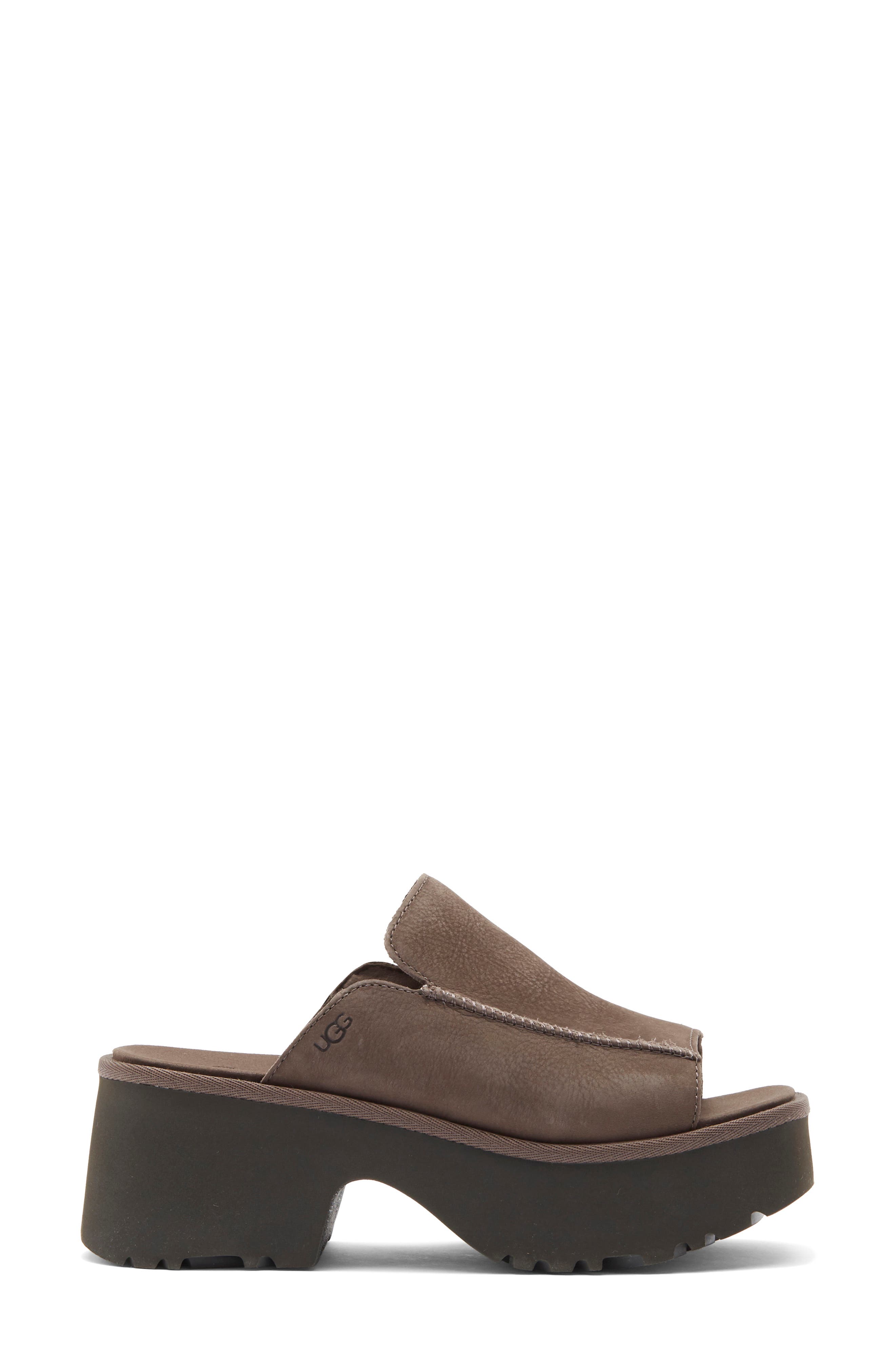 UGG<sup>®</sup> New Heights Platform Slide Sandal, Alternate, color, Molasses