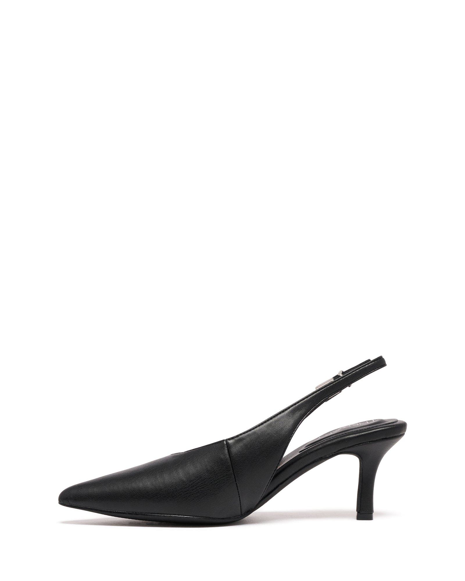 Therapy Australia Jacs Slingback Pointed Toe Pumps, Alternate, color, Black Smooth Pu