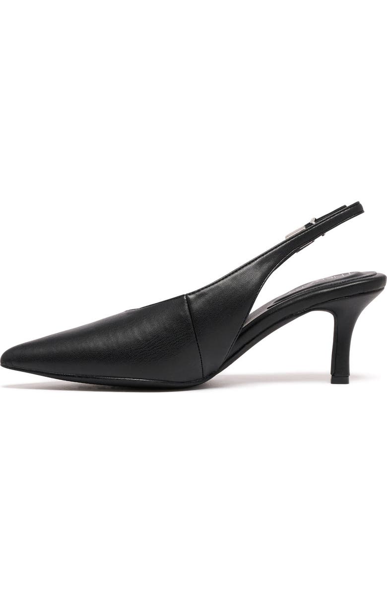 Therapy Australia Jacs Slingback Pointed Toe Pumps, Alternate, color, Black Smooth Pu