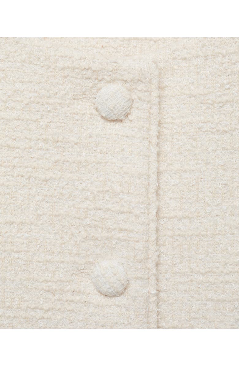 MANGO Tweed Vest, Alternate, color, Ecru