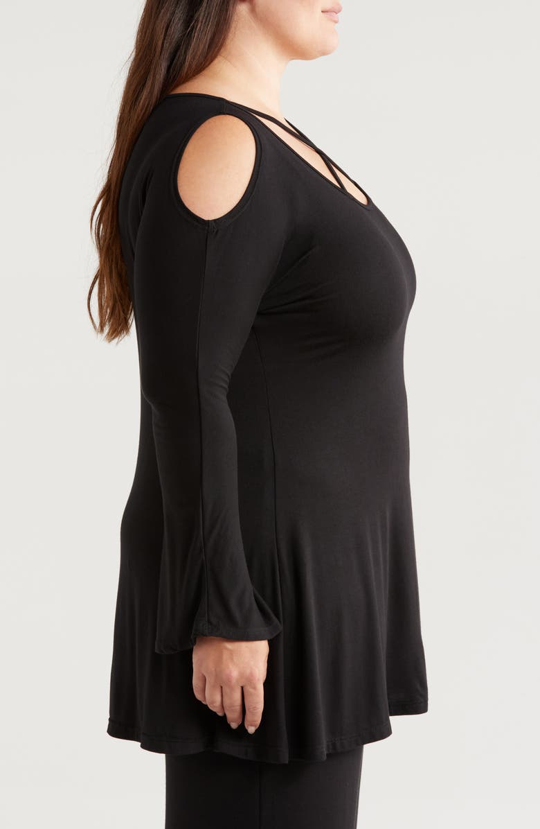 24seven Comfort Apparel Crisscross Strap Jersey Top, Alternate, color, 