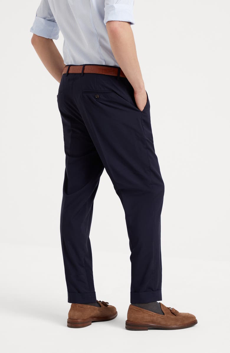 Brunello Cucinelli Formal fit trousers, Alternate, color, Navy Blue