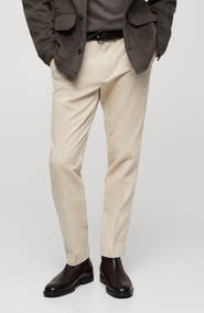 MANGO Regular Fit Cotton Corduroy Chinos