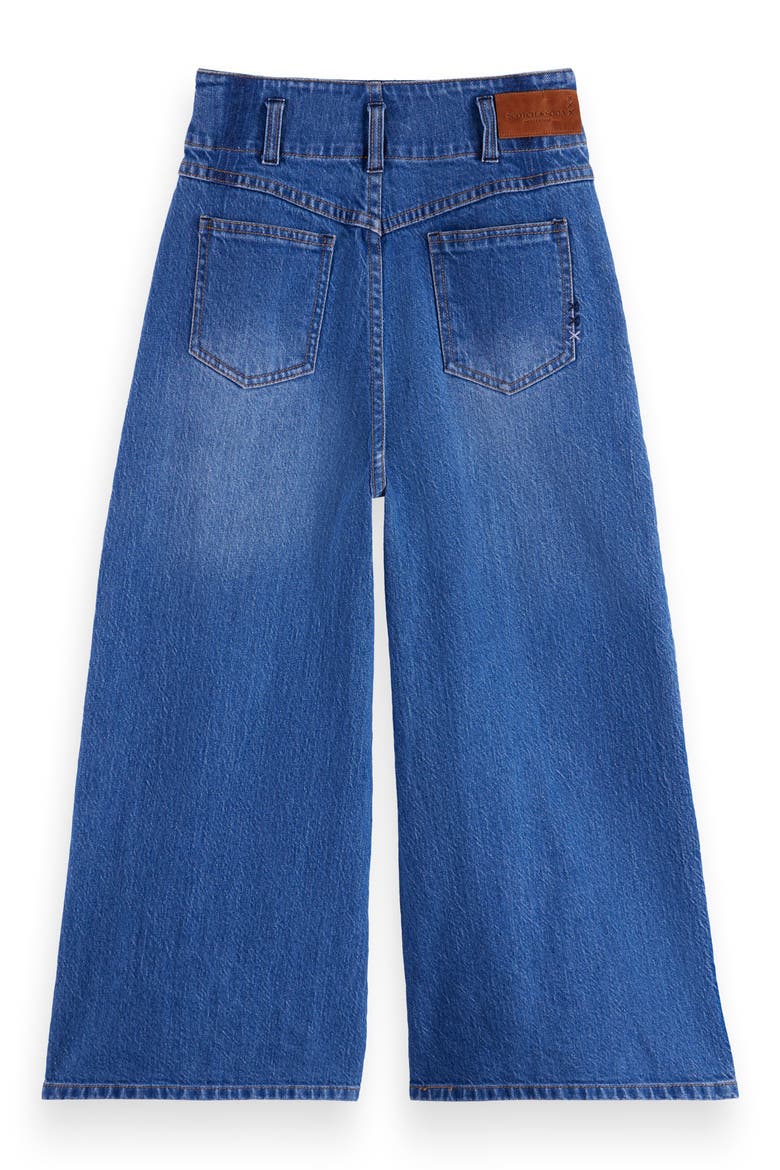 Kids' The Wave Custom Fit Wide Leg Jeans, Alternate, color, NAVY