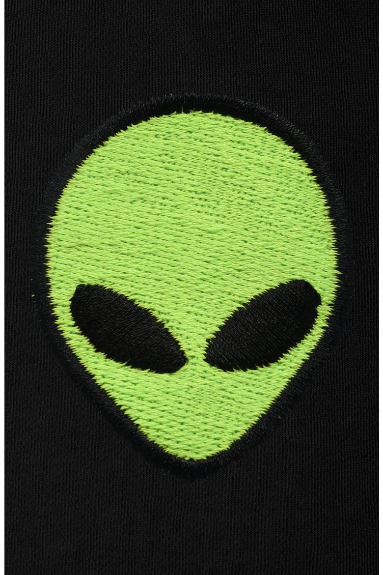 Alien Heavyweight Relaxed Mens Sweatshirt, Alternate, color, Black