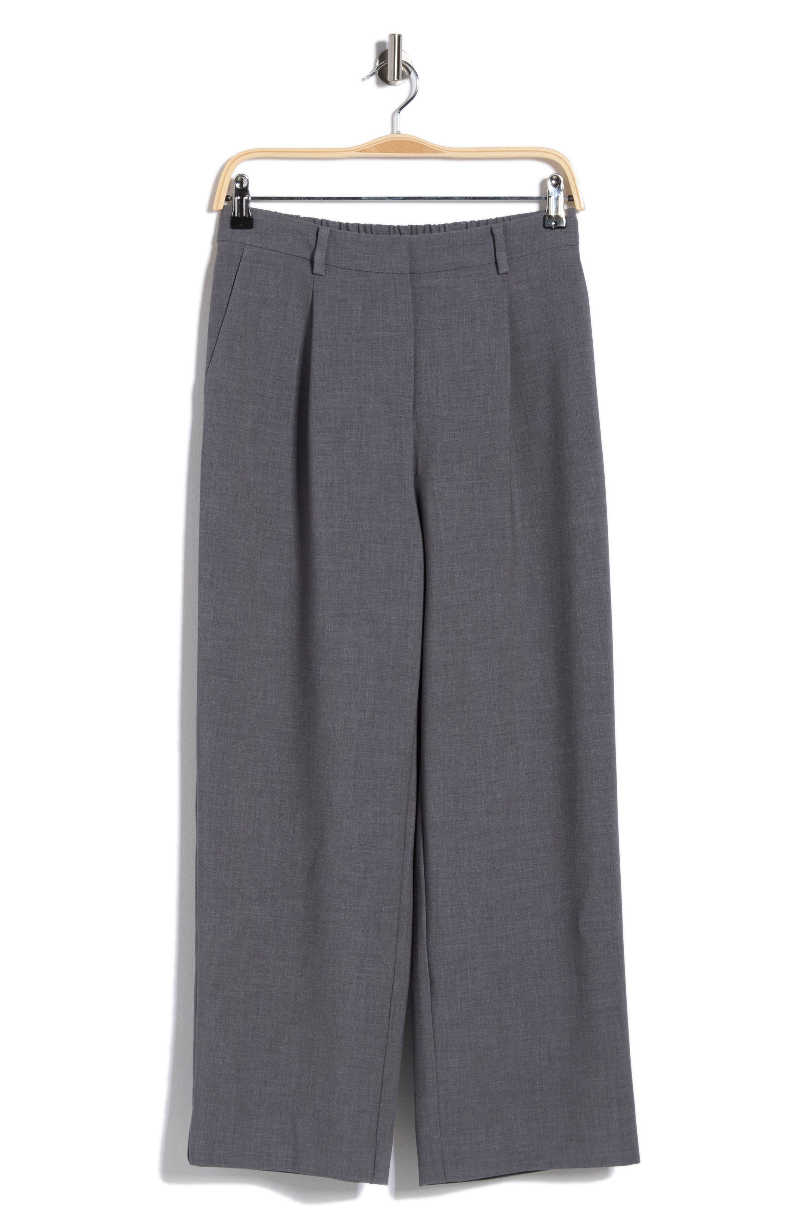 NORDSTROM RACK Pleated Wide Leg Ankle Trousers (Women) | Nordstromrack