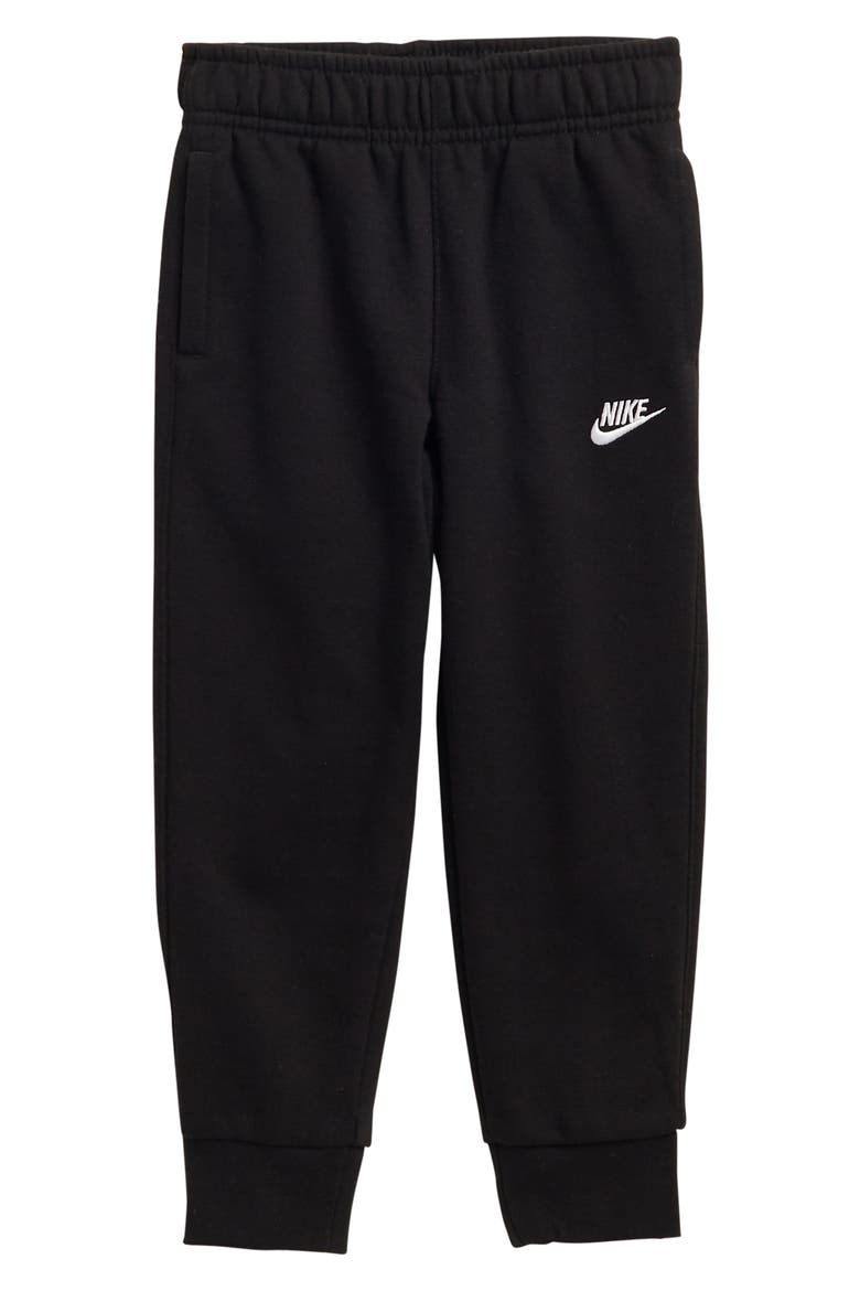 Club Fleece Club Ribbed Pants, Main, color, BLACK