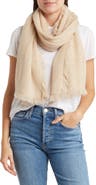 La Fiorentina Fringe Wool & Cashmere Blend Scarf
