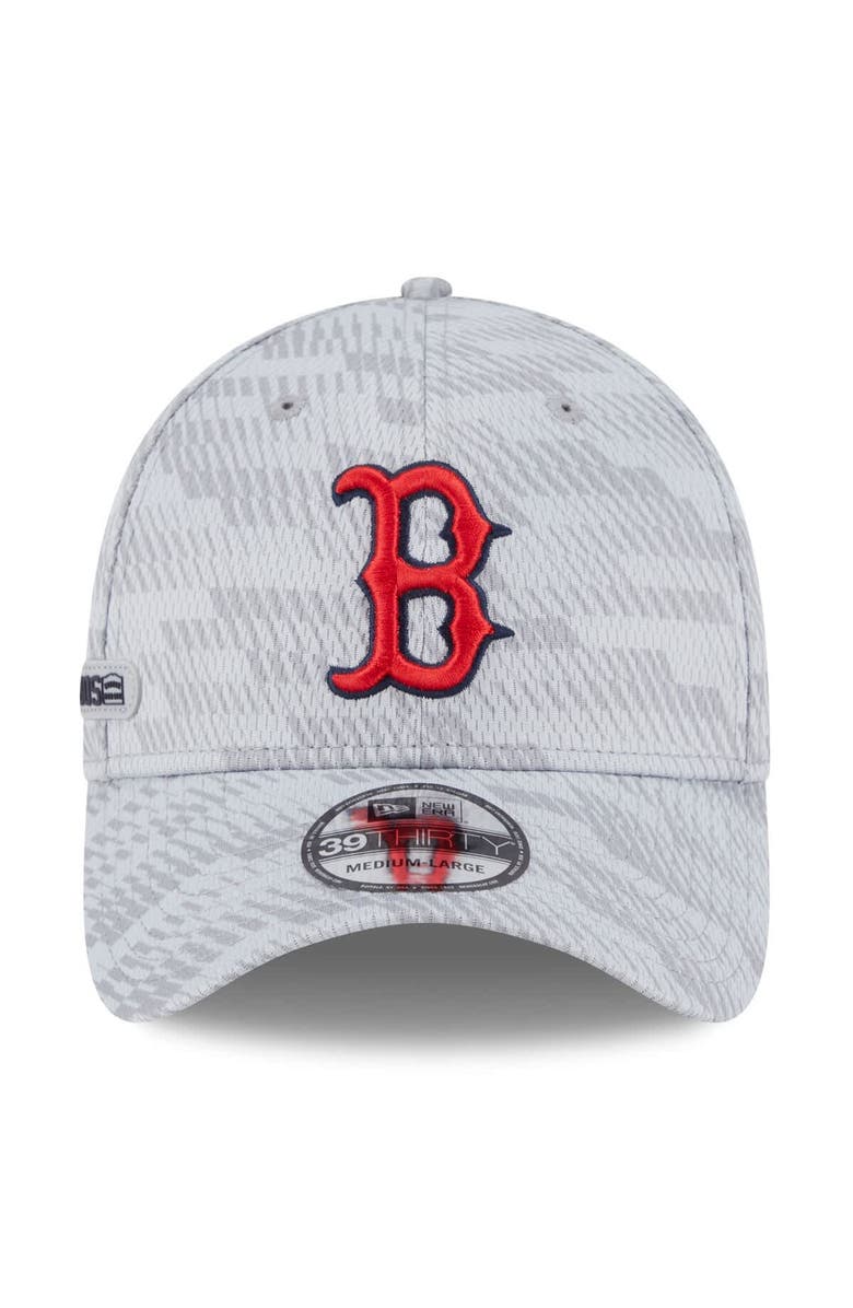 New Era Men's New Era Gray Boston Red Sox 2025 MLB Clubhouse 39THIRTY Flex Hat, Alternate, color, Gray
