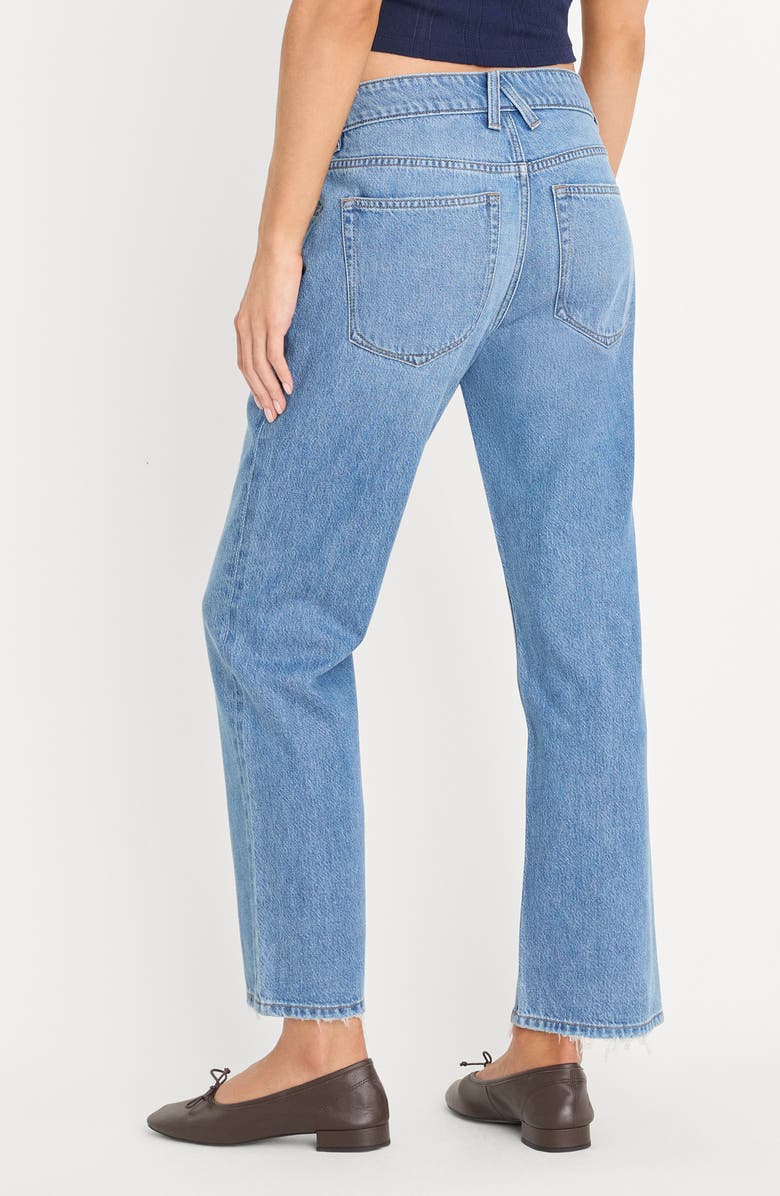Good American Weightless Boyfriend Jeans, Alternate, color, Indigo961