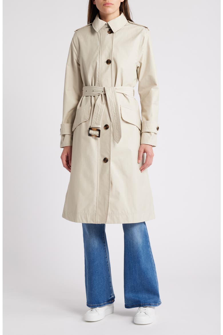 Camilla Waterproof Trench Coat, Main, color, MIST/CLASSIC