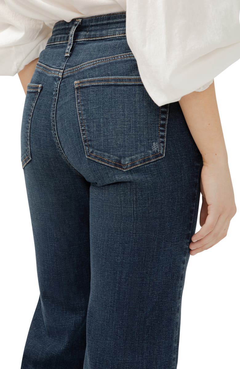 Silver Jeans Co. Avery High Waist Front Seam Straight Leg Jeans, Alternate, color, Soul