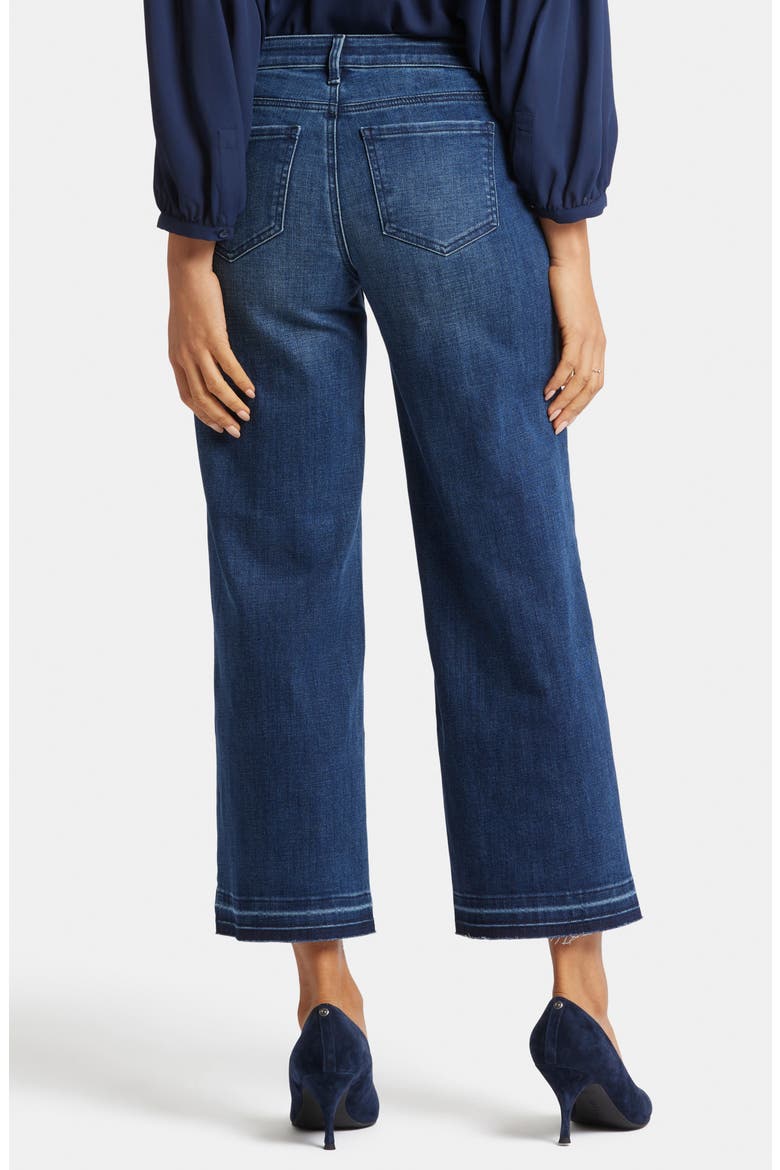 Teresa Release Hem Ankle Wide Leg Jeans, Alternate, color, MOONLIGHT