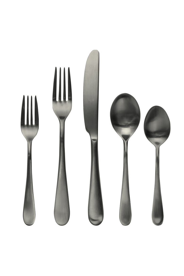 Natura Ice Flatware  Set - 5 Pieces, Main, color, Ice Black Gold