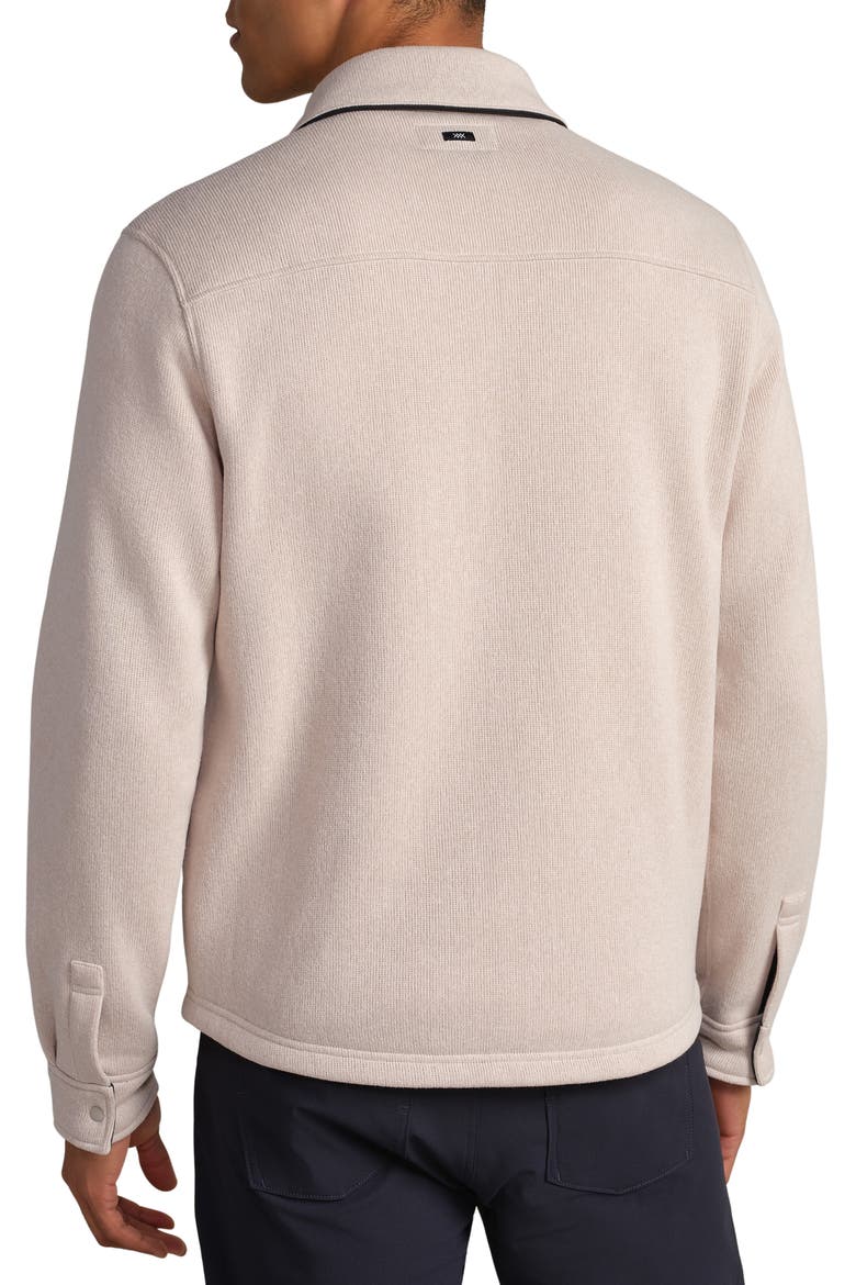 Fleece Shacket, Alternate, color, BONE