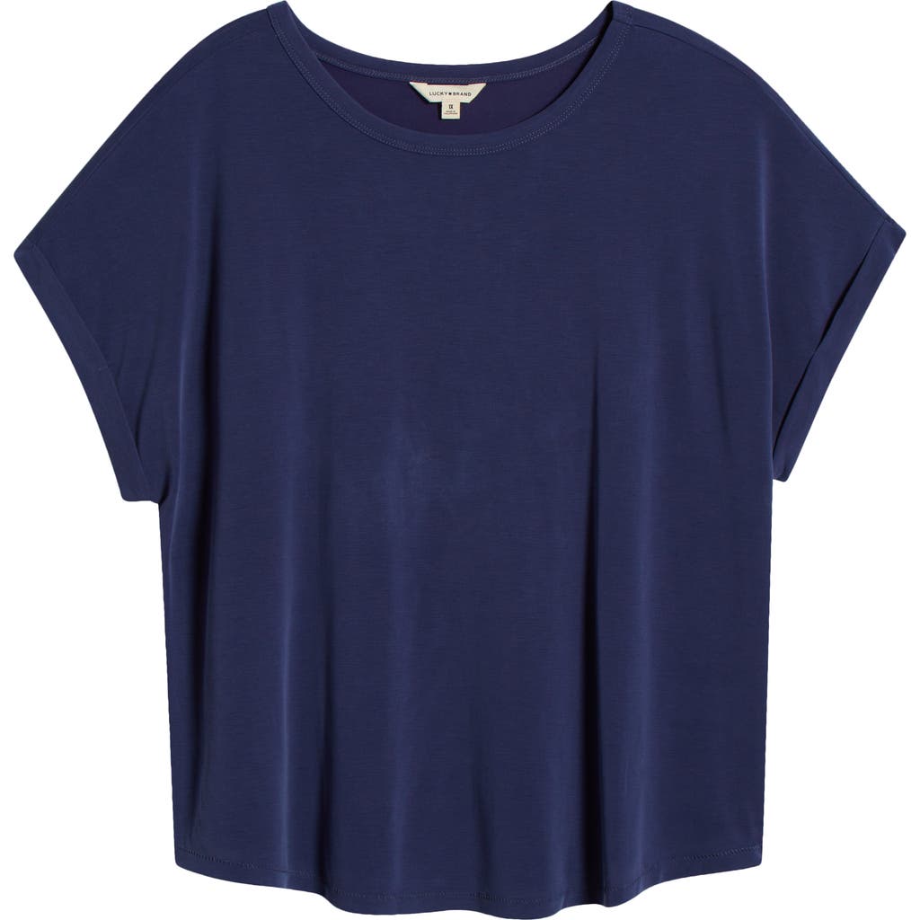 Lucky Brand Sandwash Short Dolman Sleeve Knit Top