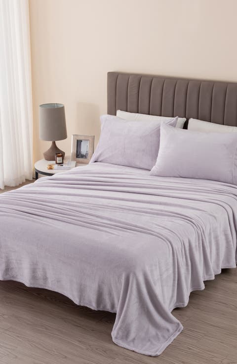 Solid Plush Velour Sheet Set