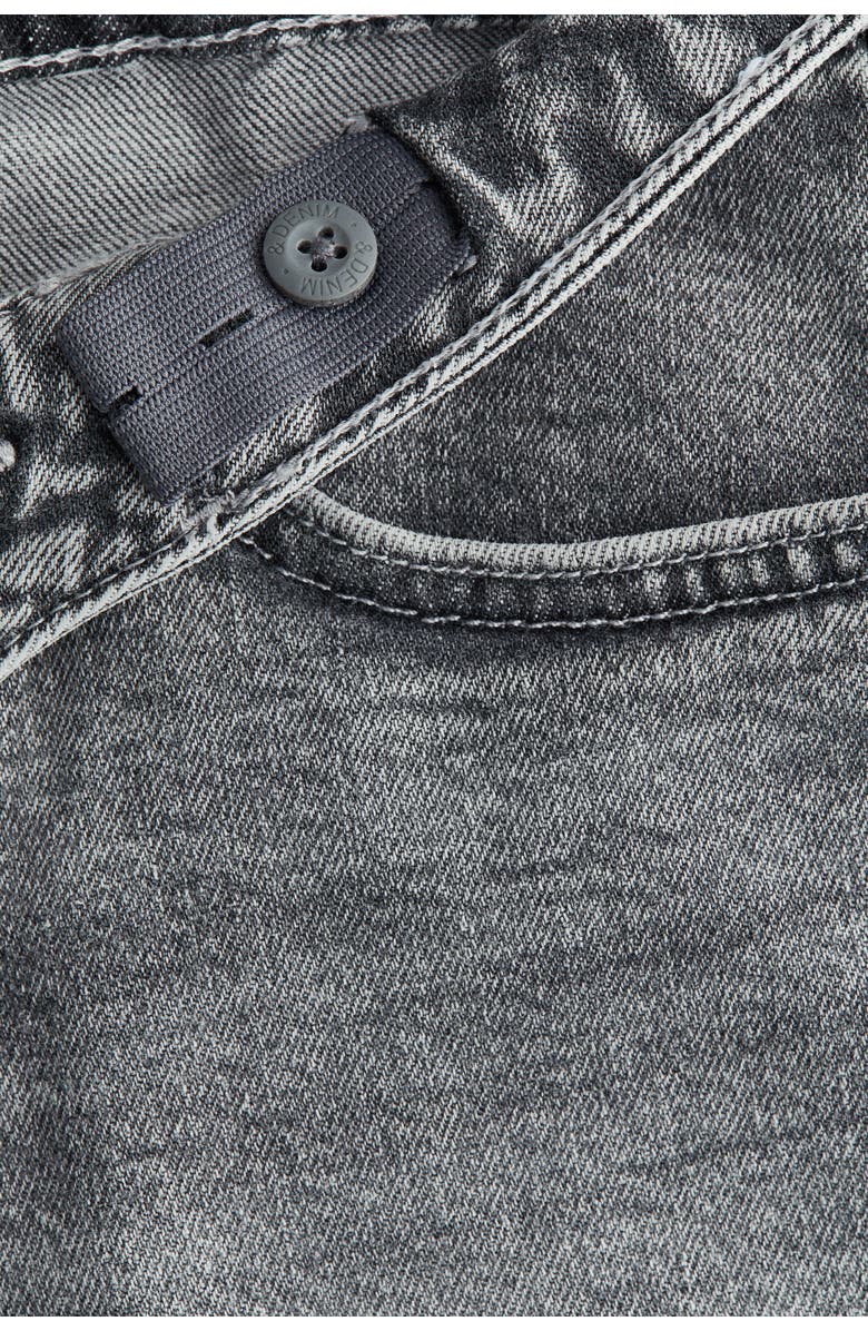 H&M Wide-leg low denim shorts, Alternate, color, Denim Gray