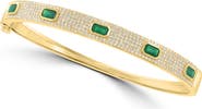 EFFY 14K Yellow Gold Emerald Royale Diamond Bangle