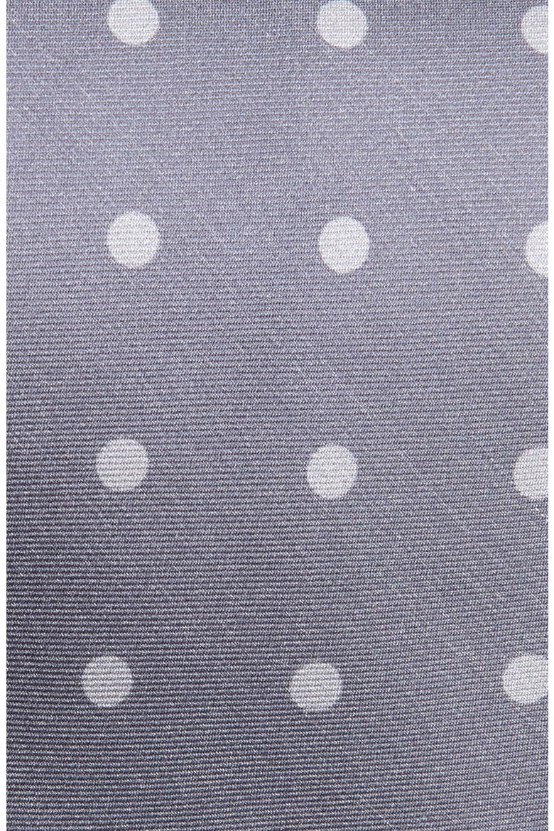 Polka Dot Silk Tie, Alternate, color, GRAY