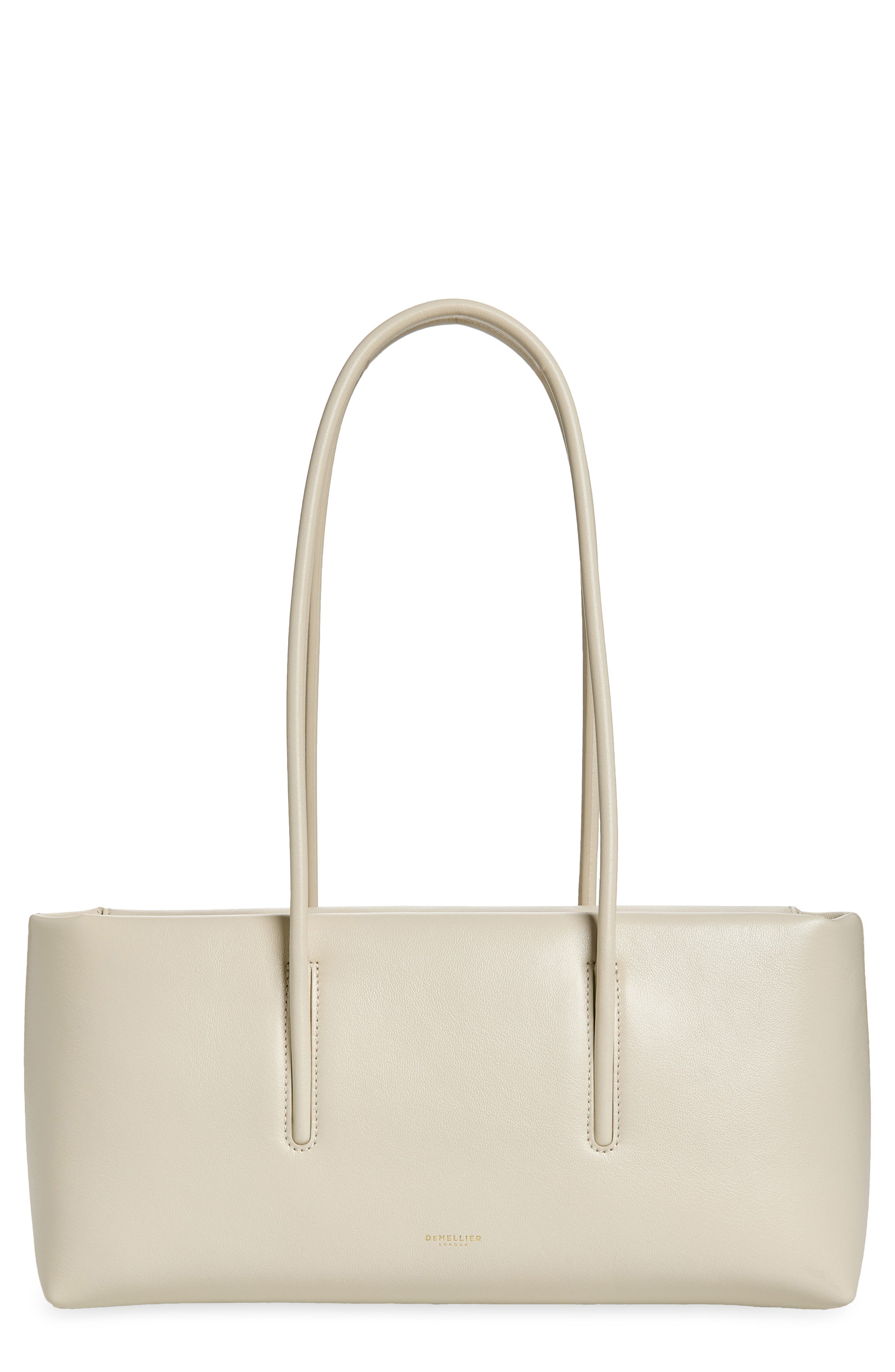 The Stockholm Leather Shoulder Bag, Main, color, CHALK