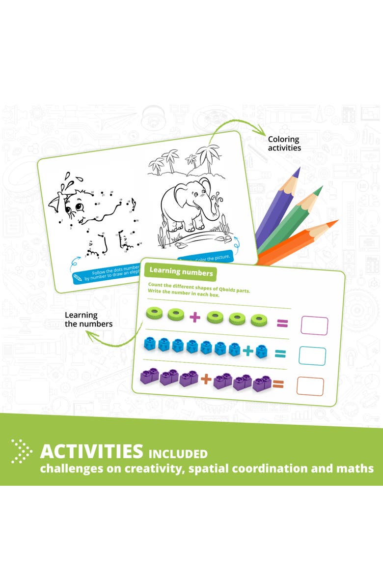 Engino Creative Engineering Maker Junior 10 In 1 Multimodel Brick Building, Alternate, color, Multicolored
