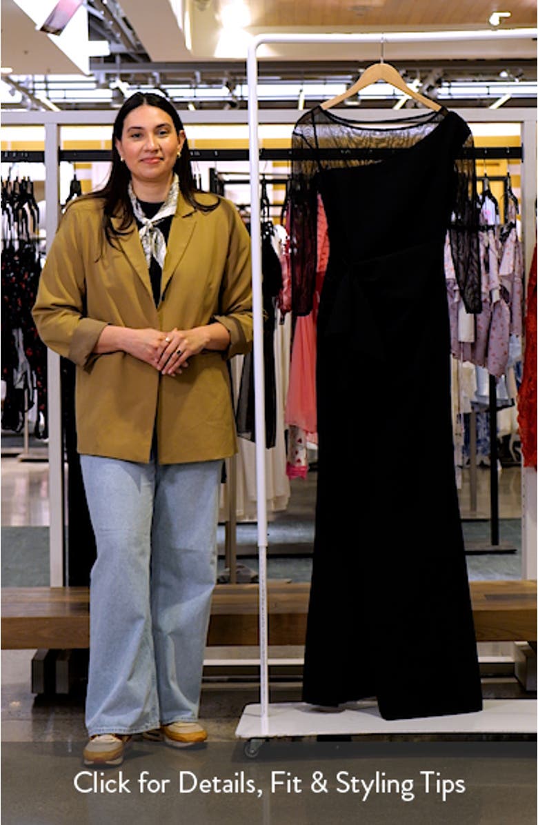 Aroma Illusion Ruffle Mermaid Gown, sales video thumbnail