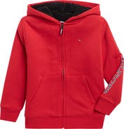 Tommy Hilfiger Kids' Full Zip Hoodie with Faux Fur Lining