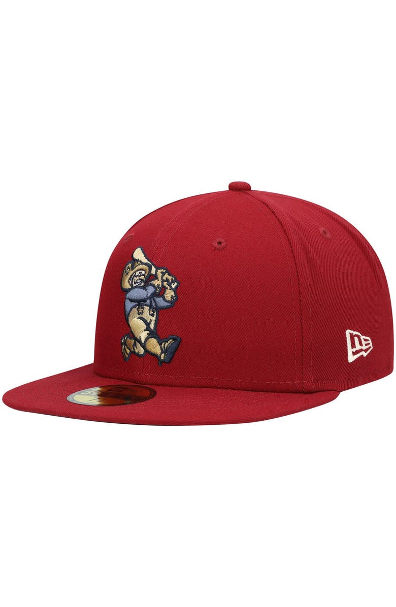 New Era Men's New Era Red Frisco RoughRiders Authentic Collection Team Alternate 59FIFTY Fitted Hat, Main, color, Red