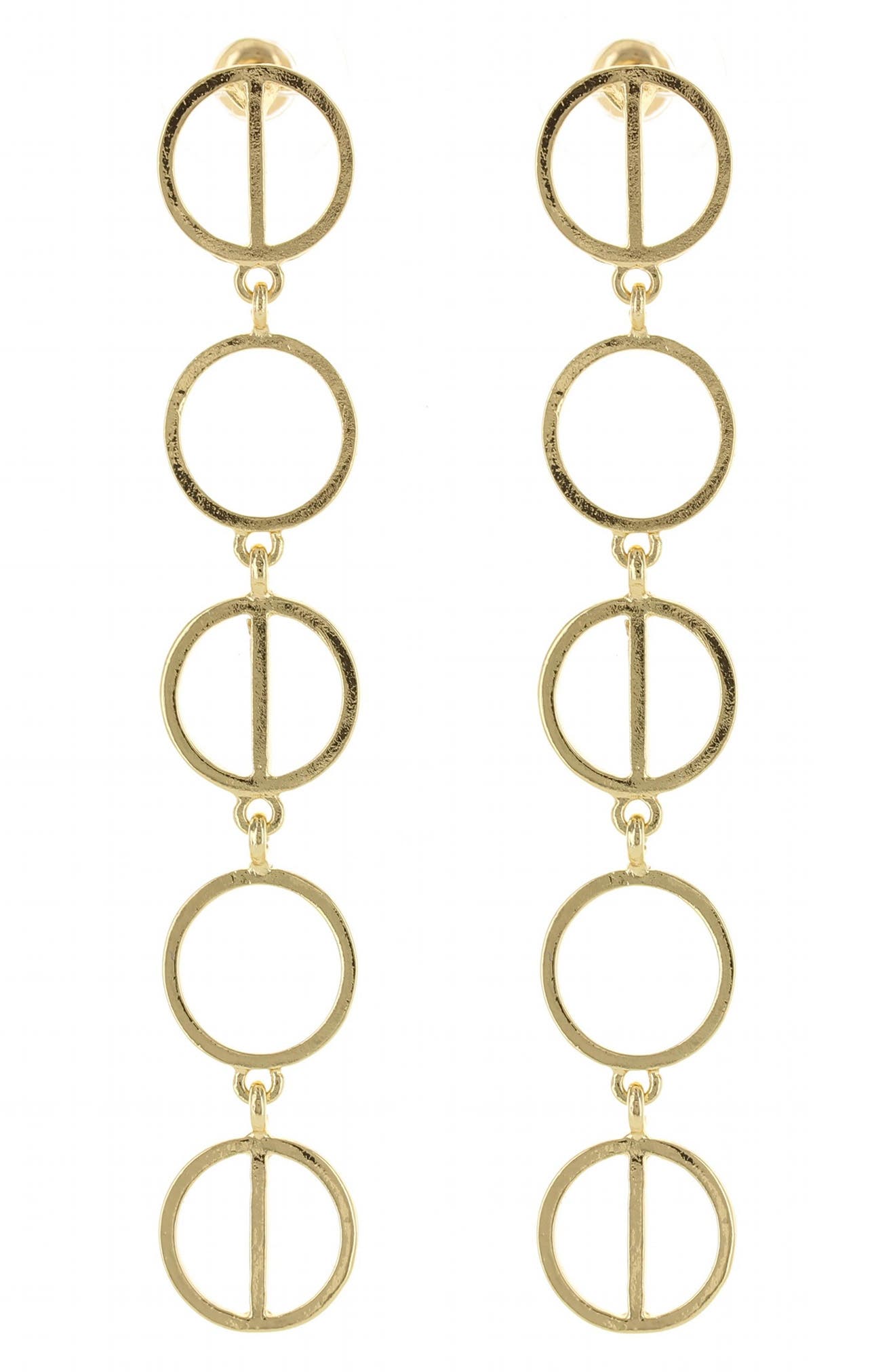 Drop Off Geometry OLIVIA WELLES Geometry Linear Drop Earrings (Women) | Nordstromrack