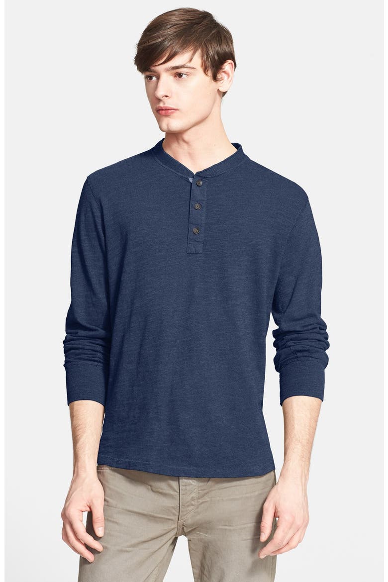 Classic Slim Fit Henley, Main, color, INDIGO
