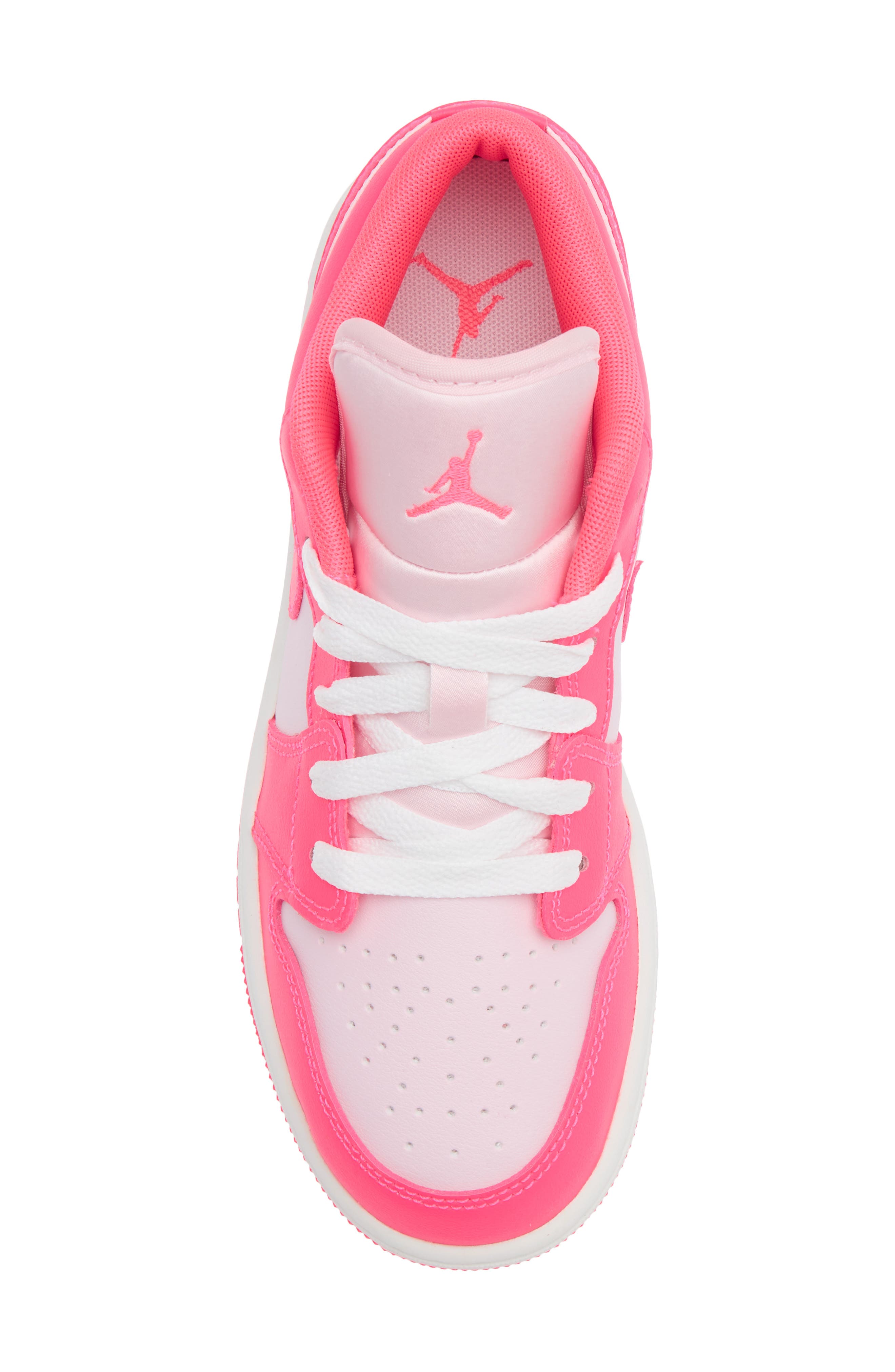 Air Jordan 1 Low Sneaker, Alternate, color, PINK FOAM/ WHITE/ HYPER PINK