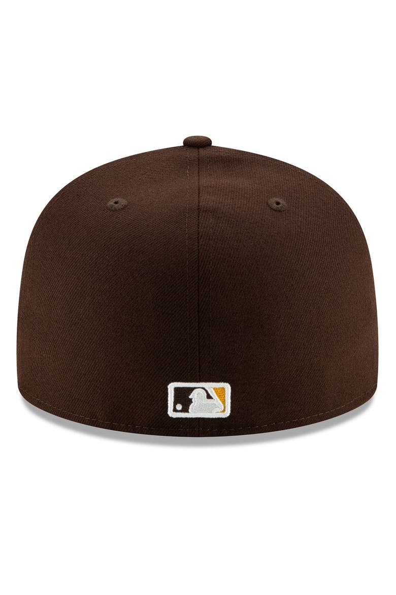 Men's New Era Brown San Diego Padres Authentic Collection On-Field 59FIFTY Fitted Hat, Alternate, color, BROWN