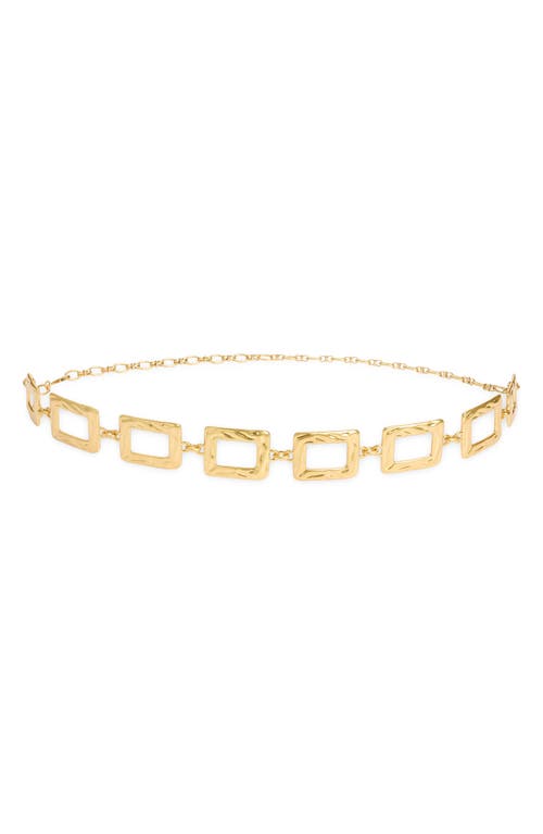 Zimmermann Alight Square Chain Belt In Gold