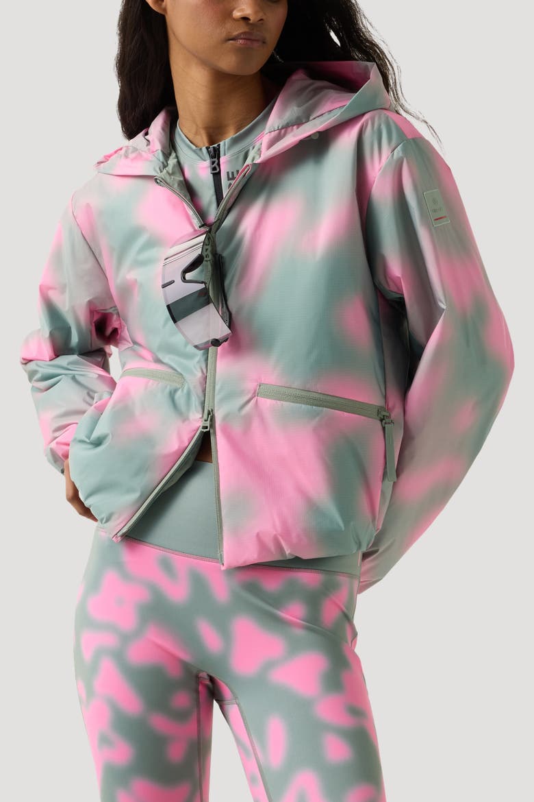 Yadira Functional Jacket, Alternate, color, Eucalyptus/Pink
