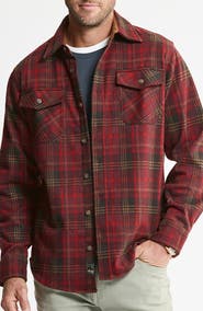 JACHS Knit Flannel Button-Up Shirt